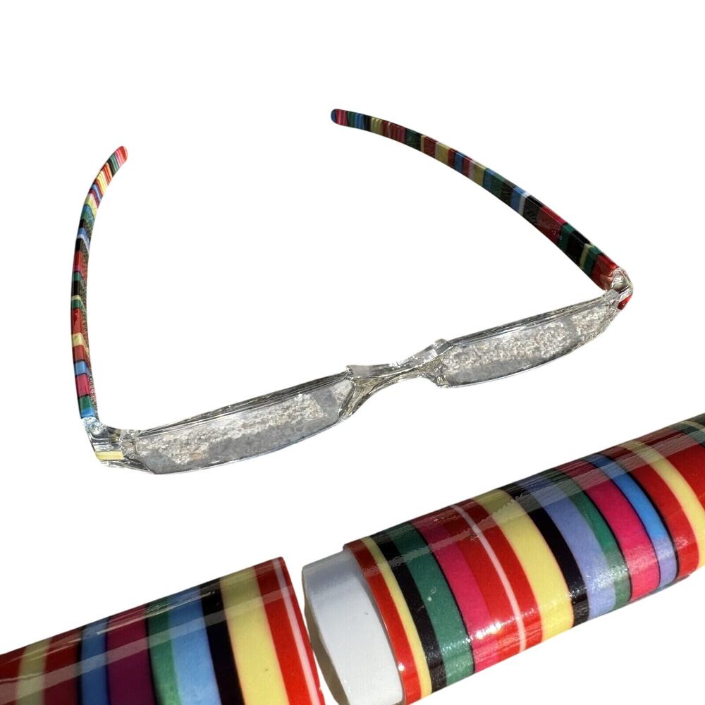 Womens Colorful Carson Readers Reading Optical Glasses Cases +2.5 Rainbow - LN - Picture 2 of 4